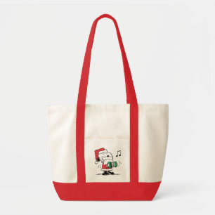 Tote Bag cacahuètes   Snoopy Santa Claus Accordian