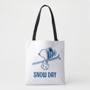 Tote Bag cacahuètes Snoopy Ski Trip