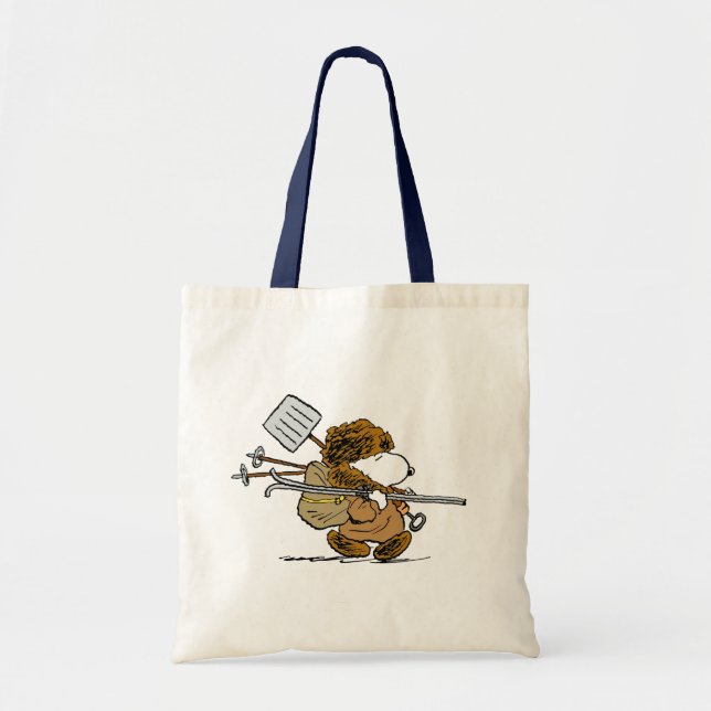 Tote Bag cacahuètes | Snoopy Snow Warrior (Devant)