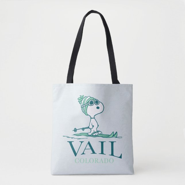 Tote Bag cacahuètes | Snoopy Vail Colorado (Devant)