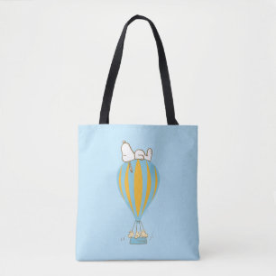 Tote Bag cacahuètes   Snoopy & Woodstock Hot Air Balloon