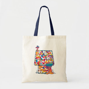 Tote Bag cacahuètes   Snoopy & Woodstock Rainbow Paint