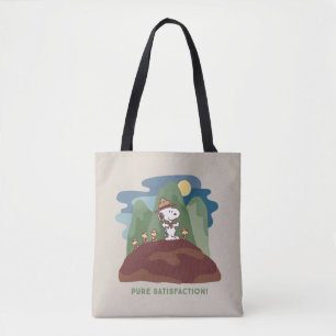 Tote Bag cacahuètes   Snoopy & Woodstock Satisfaction pure