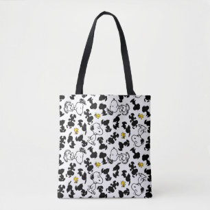 Tote Bag cacahuètes   Snoopy & Woodstock Shadow Motif