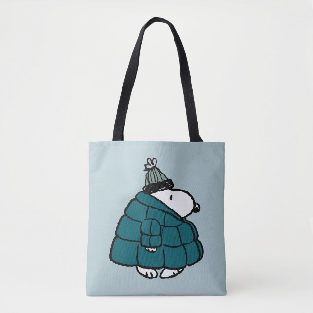Tote Bag cacahuètes | Veste Snoopy Winter Puffer (Devant)