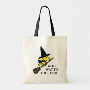 Tote Bag cacahuètes   Woodstock Halloween Witch