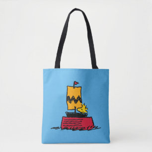 Tote Bag cacahuètes   Woodstock Snoopy Plat Bateau à voile