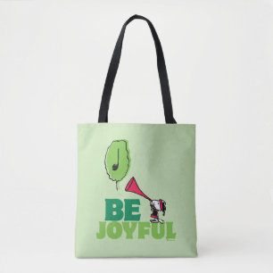 Tote Bag cacahuètes   Woodstock Soyez Joyeux