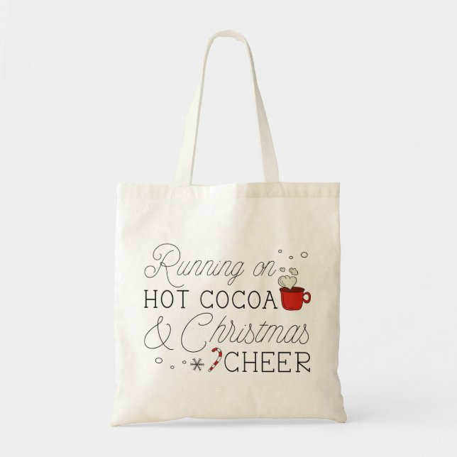 Tote Bag Cacao Chaud Et Soirée De Noël (Devant)