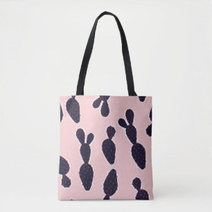 Tote Bag Cactus Cuteness : Motifs pastel doux