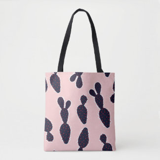 Tote Bag Cactus Cuteness : Motifs pastel doux
