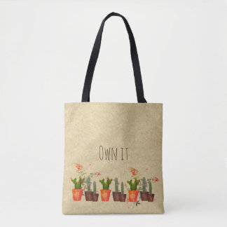Tote Bag Cactus informatique Cactus Fourre-tout - Personnal