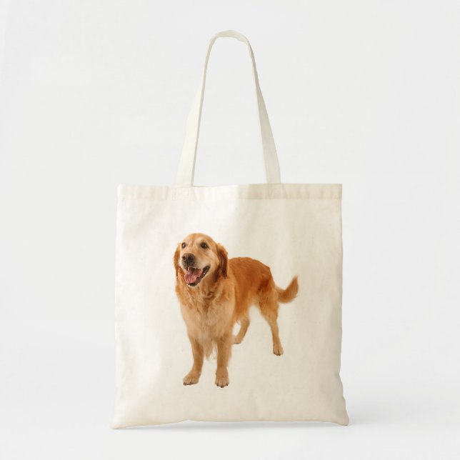 Tote Bag Cadeau Amoureux des chiens chic Golden Retriever (Devant)