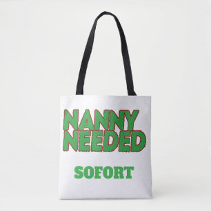 Tote Bag Cadeau d'anniversaire de nounou dicton drôle tex