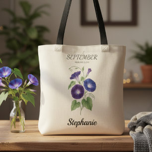 Tote Bag Cadeau d'anniversaire de septembre Fleur de naissa