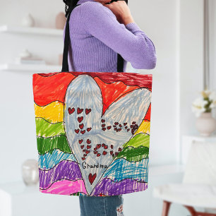 Tote Bag Cadeau d'art personnalisé pour enfants
