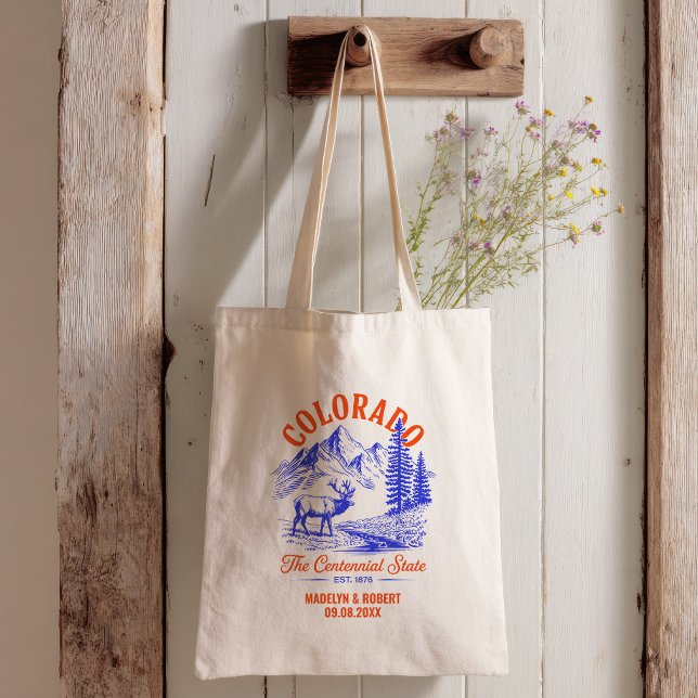 Tote Bag Cadeau de bienvenue pour mariage au Colorado, demo (Créateur téléchargé)