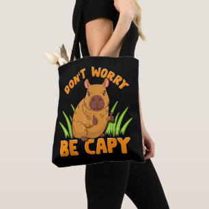 Tote Bag Cadeau de capybara Mignon Drôle Amateur de zoo Pro