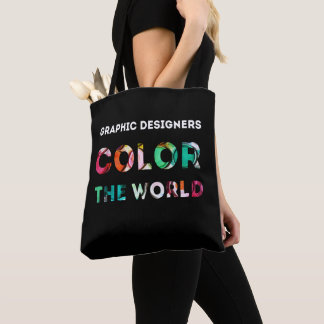 Tote Bag Cadeau de concepteur. Les concepteurs colorent le