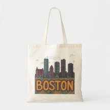 Cadeau de croquis dessiné à la main de la skyline