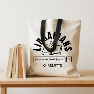 Tote Bag Cadeau de dicton amusant de bibliothécaire pour le