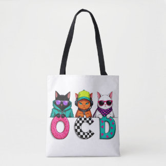 Tote Bag Cadeau de la dame de chat - Trouble de chat obsess