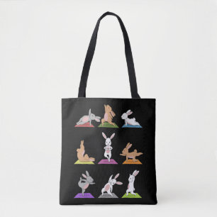 Tote Bag Cadeau de lapin  Le Yoga Bunny Au Yoga Possède Des