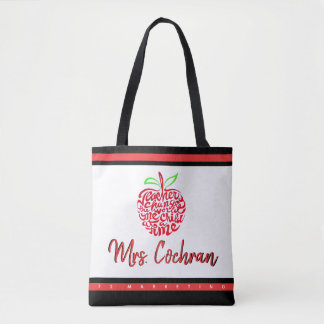 Tote Bag Cadeau de l'enseignant Fourre-tout École de person