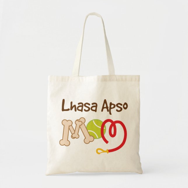 Tote Bag Cadeau de maman de race de chien de Lhasa Apso (Devant)