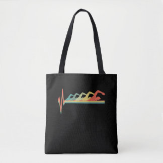 Tote Bag Cadeau de natation Heartbeat Premium