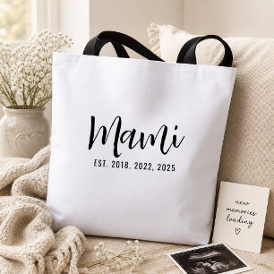 Tote Bag Cadeau de nouvelle maman Mami établie