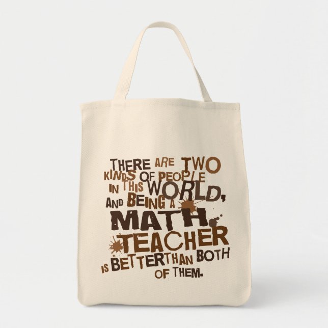 Tote Bag Cadeau de professeur de maths (Devant)