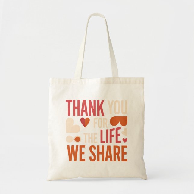 Tote Bag Cadeau de Saint-Valentin Significatif pour les Cou (Devant)