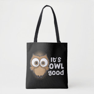 Tote Bag Cadeau drôle de hibou bon pour les amoureux des an