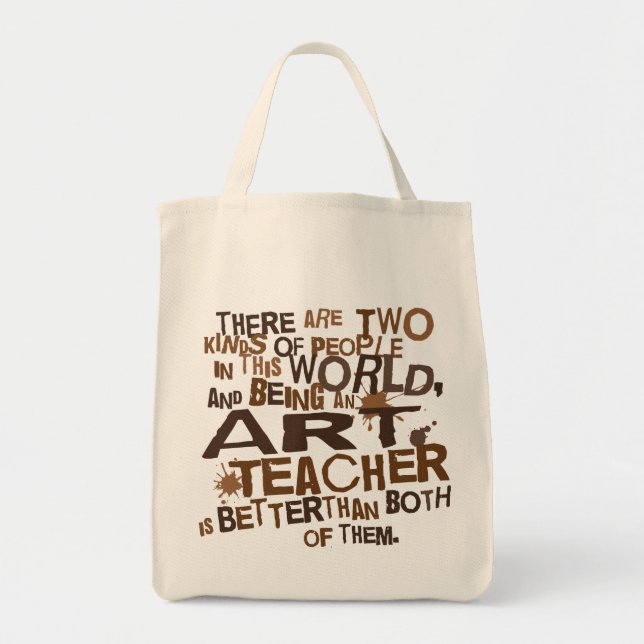 Tote Bag Cadeau (drôle) de professeur d'art (Devant)