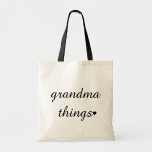 Tote Bag Cadeau Drôle de Script Mignon pour Mamie