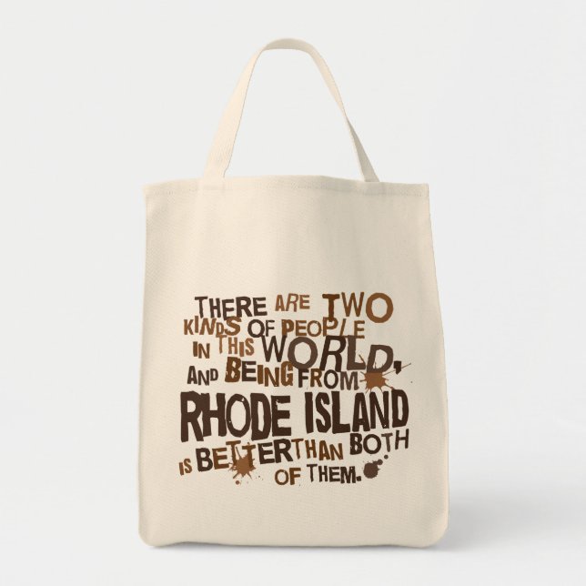 Tote Bag Cadeau (drôle) d'Île de Rhode (Devant)
