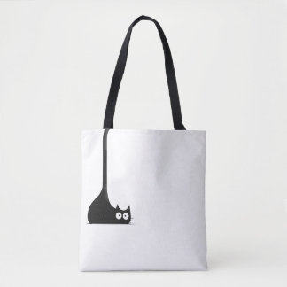 Tote Bag Cadeau drôle pour amateur de chats minimaliste