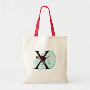 Tote Bag Cadeau personnalisé Bourgogne Floral X Fête des ma