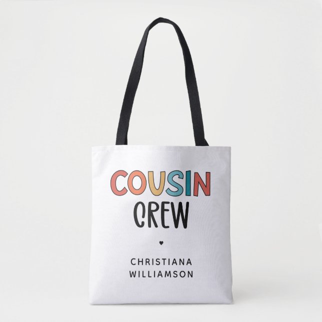 Tote Bag Cadeau personnalisé de cousins jumelés Cousins (Devant)