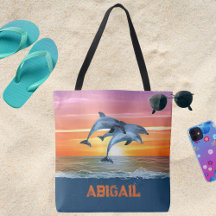 Cadeau personnalisé de dauphin océan plage pour el