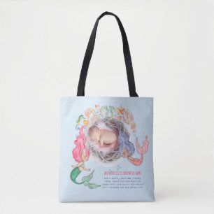 Tote Bag Cadeau photo personnalisé de sirènes