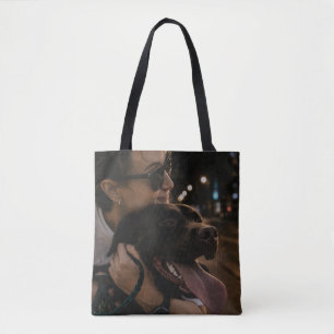 Tote Bag Cadeau photo personnalisé pour amateur de chiens