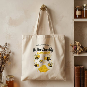 Tote Bag Cadeau pour Enseignant Incroyablement Génial Abeil