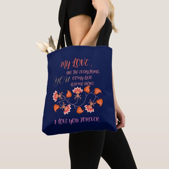 TOTE BAG CADEAU POUR MAMAN, SOEUR, FILLE, AMIE, PETITE AMIE (De près)