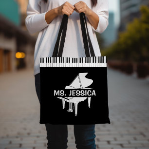 Tote Bag Cadeau pour professeur de piano Piano