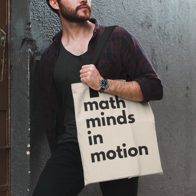 Tote Bag Cadeau pour professeurs de mathématiques Math Mind (Shop now and make a statement of passion for maths!)