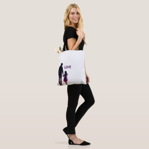 TOTE BAG CADEAU SIMPLE AMOUR PÈRE FILLE