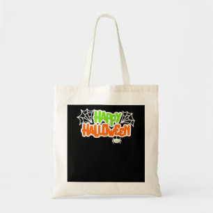 Tote Bag Cadeau Spider Happy Halloween coloré mignon arai