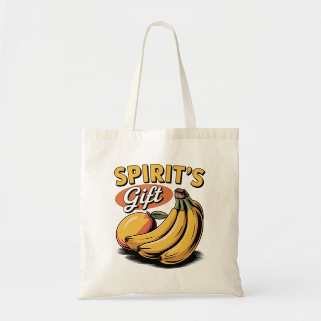 Tote Bag Cadeau Spirit Banana Mango Retro Faith Tee (Devant)